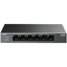 TP-LINK LS106LP 6-Port 10/100Mbps Desktop Switch with 4-Port PoE