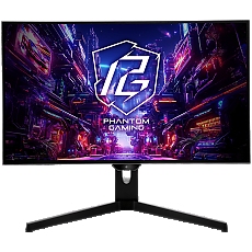 Asrock Gaming Monitor, 27" QHD(2560x1440) OLED, 240 Hz, 129% sRGB, 1 500 000:1, 16:9, 178/178, 0.03 ms, 275 nits, AMD FreeSync™, Height, Swivel, Tilt, 2x 3W Speakers, 2x HDMI 2.0, 2x DP 1.4, 3x USB 3.2, 1x USB-C 1x Audio (3.5mm), 3Y