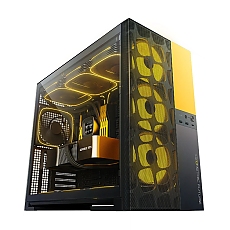 Geometric Future кутия Case EATX - Model 5 Vent Black/Yellow - 5 x 140 mm aRGB fans included