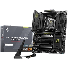 MSI MAG B850 TOMAHAWK MAX WIFI, ATX, Socket AM5, 4x DDR5 Dual Channel DDR5 up to 8400(OC)MHz, 3x PCIe 3.0 x16 slot, 4x M.2 slot, 4x USB 2.0, 1x USB 5Gbps, 2x USB 10Gbps, 3x USB 10Gbps Type-C, HDMI, 7.1 HD Audio, 5G LAN, WiFI 7, BT, 3Y