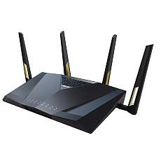 Asus Gaming Wireless Router,RT-AX88U Pro, AX6000, Dual-Band, Quad-Core 2GHz CPU, 256MB/1GB Flash/RAM, 2.5G dual-port, AiProtection Pro, Adaptive QoS, VPN Fusion, IPTV, OFDMA, MU-MIMO, Beamforming, Link Aggregation, Port forwarding, WPA3, AiMesh, Bkack