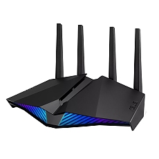 Asus Gaming Wireless Router, RT-AX82U, AX5400, Dual-Band, Tri-Core 1.5Ghz CPU, 256MB/512MB Flash/RAM, Gigabit, AiProtection Pro, Adaptive QoS, VPN server/client, IPTV, OFDMA, Beamforming, Link Aggregation, Gear Accelerator, RGB, AiMesh, Black