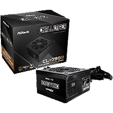 Asrock CL-750B, 750W, 80 Plus BRONZE, Non Modular PSU, 1x EPS 12V CPU(4+4pin), 2x PCIe (6+2pin), 2x 4-pin connectors, 4x SATA, OCP, SCP, OVP, UVP, OTP, OPP protections, 120 mm Fan, ATX 2.52, 5Y warranty