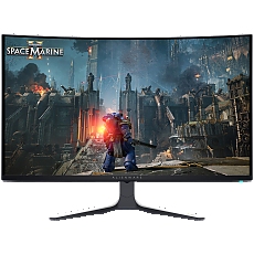 Dell Alienware AW3225QF Gaming Monitor, 32"(31.6") QD OLED UHD 3840x2160 240Hz AR, 1000 cd/m2 (HDR peak), 1m:1, 0.03ms, 178/178, 1xDP 1.4, 2xHDMI 2.1, 1xUSB Type-B up, 2xUSB Type-A down, 1xUSB Type-C down, NVIDIA G-SYNC, Height, Tilt, Swivel, Pivot