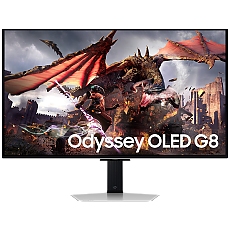 Monitor LED Samsung LS32DG802SUXDU G80SD Gaming, 32" UHD Flat 16:9 (3840x2160) OLED 240z, 250 cd/㎡, 1000000:1, 0.03ms, 178/178, DisplayPort, HDMI, USB Hub, Wi-Fi, Bluetooth, 2Y
