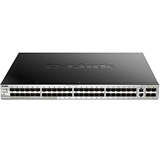 D-Link 48 SFP ports Layer 3 Stackable Managed Gigabit Switch with 2x10GBASE-T ports and 4xSFP+ ports