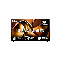 Hisense 85" UXNQ, 4K Ultra HD 3840x2160, ULED X, FALD, Quantum Dot, 144Hz, IPS, HDR 10+, HLG, Dolby Vision IQ, Dolby Atmos, Smart TV, WiFi 6E, WiFi Direct, BT, Anyview Cast, 4xHDMI, 2xUSB, LAN, CI+, DVB-T2/C/S2, Black
