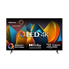 Hisense 85" E7NQ, 4K Ultra HD 3840x2160, Quantum Dot, 60Hz, Light Sensor,IPS, HDR 10+, HLG, Dolby Vision IQ, Dolby Atmos, Smart TV, WiFi 5GHz, WiFi Direct, BT, Anyview Cast, 2xHDMI, 2xUSB, LAN, CI+, DVB-T2/C/S2, Black