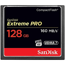 SanDisk Extreme PRO CF 160MB/s 128 GB VPG 65, UDMA 7