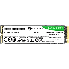 SSD SEAGATE BarraCuda 530 512GB M.2 2280-S2 PCIe Gen4 x4 NVMe 2.0, Read/Write: 7200/4300 MBps, TBW 300