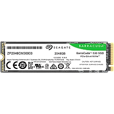 SSD SEAGATE BarraCuda 530 2.048TB M.2 2280-S2 PCIe Gen4 x4 NVMe 2.0, Read/Write: 7400/6400 MBps, TBW 1200