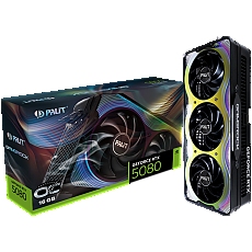 PALIT GeForce RTX 5080 GameRock OC 16GB GDDR7 256 bit, 1x HDMI 2.1b, 3x DP 2.1b, 3 Fan, 3x 8-pin pwr connector, 850W, 331.9 x 150 x 70.4 mm, NE75080T19T2-GB2030G