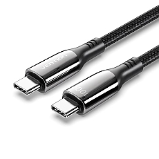 Vention кабел USB2.0 Type-C/Type-C 100W, LED display 2m - CTKBH