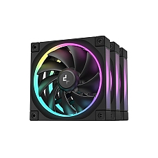 DeepCool Комплект вентилатори Fan Pack 3-in-1 3x120mm - FL12 Black, Addressable RGB
