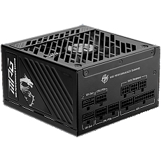 MSI MPG A850GS PCIE5 Power Supply 850W, 80 PLUS Gold, Dual PCIe 5.1 Cables, ATX 3.1, 135mm Fan, Fan Stop, OCP/OTP/OPP/SCP/OVP/UVP/SIP/NLO, Active PFC, Dimensions: 150mmx150mmx86mm, 10Y Warranty