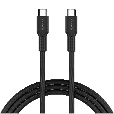 CANYON cable OnWire 60CL C-C 60W COLOR Braided 1m Black