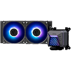 MSI MAG CORELIQUID A15 240, 2x120mm Pre-installed ARGB Daisy Chain Fans, Adjustable Offset Kit, Replacable Top Cover, Copper Base Intel LGA 1700/1851, AMD AM5/AM4, 3Y Warranty
