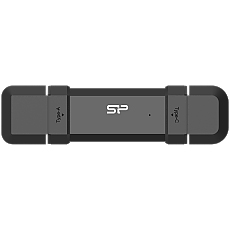 Silicon Power DS72 2TB USB Type-A and USB Type-C 3.2 Gen 2 Black