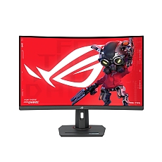 Asus ROG Strix XG32WCS Gaming Monitor  32'', 2560x1440, Curved, 180Hz (Above 144Hz), 1ms (GTG), Fast VA, Extreme Low Motion Blur Sync, USB Type-C, FreeSync, DisplayWidget Center, tripod socket, HDR, Black