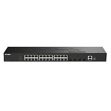 D-Link 24 Ports GE + 4 Ports 10G SFP+ Smart Managed Switch