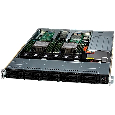 Supermicro assembled server based on SYS-121C-TN10R, 2x 4410Y 2P CPU, 4x 32GB DDR5-4800, 2x SSD 2.5" SATA 240GB, 2x AIOM 2x 10GbE RJ45, CBL-SAST-1274LP-100, 2x SOCKET E E1B CARRIER