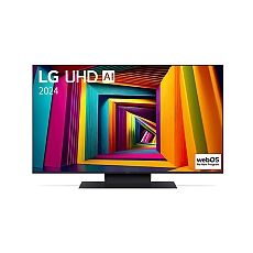 LG 43UR91003LA, 43" 4K UltraHD TV 4K (3840 x 2160), DVB-T2/C/S2, webOS 23 Smart TV, ThinQ AI, a5 AI Processor 4K, WiFi, HDR10 pro, HLG, ALLM/HGiG, 4K Upscaling, AI Sound Pro, Voice Controll, Local Dimming, AirPlay, HDMI eARC, Quick Card, CI, LAN, USB, Bl LG 43UR91003LA, 43" 4K UltraHD TV 4K (3840 x 2160), DVB-T2/C/S2, webOS 23 Smart TV, ThinQ AI, a5 AI Processor 4K, WiFi, HDR10 pro, HLG, ALLM/HGiG, 4K Upscaling, AI Sound Pro, Voice Controll, Local Dimming, AirPlay, HDMI eARC, Quick Card, CI, LAN, USB, Bl