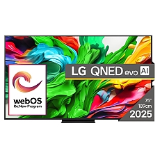 LG 75QNED86A3A, 75" 4K QNED HDR Smart TV, 3840x2160, 120Hz Native (VRR 144Hz), DVB-T2/C/S2, Alpha 8 AI Processor, HDR 10 PRO, webOS 25 ThinQ, 4K Upscaling, WiFi 5, Dolby Vision, Bluetooth 5.1, AirPlay 2, LAN, CI, HDMI, SPDIF, Stand LG 75QNED86A3A, 75" 4K QNED HDR Smart TV, 3840x2160, 120Hz Native (VRR 144Hz), DVB-T2/C/S2, Alpha 8 AI Processor, HDR 10 PRO, webOS 25 ThinQ, 4K Upscaling, WiFi 5, Dolby Vision, Bluetooth 5.1, AirPlay 2, LAN, CI, HDMI, SPDIF, Stand