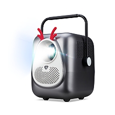 AOPEN Projector QF23s (Grey), LCD, LED Light Source, Full HD (1920x1080), 250 ANSI Lumens (6500 LED Lumens), 1000:1, Auto Focus, HDMI 2.0, HDMI 2.0 (HDCP) x 1, USB (Type A 2.0) x1 share output port, Speakers 2x3W,  (V 5.4, BT In/Out), 1.23 kg, Grey