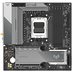 SAPPHIRE AMD B850M AM5 NITRO+ Ryzen R9/R7/R5, 4x DDR5 8000MHz, PCIE 5, 1x M.2 Gen5, 1x M.2 Gen4, LAN 2.5 Gbps, WIFI6, USB, MATX