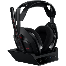 LOGITECH Astro A50 LIGHTSPEED Wireless Gaming Headset + Base Station - BLACK - 2.4GHZ - PLUGC -  EMEA28-935