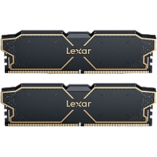 Lexar 32GB Kit (2x16GB) THOR DDR5 6000 CL38 1.3V Memory with heatsink, Dual pack, Black Color