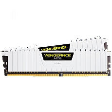 CORSAIR DDR4, 3200MHz 32GB 2x16GB Dimm, Dual Rank, 16-20-20-38, XMP 2.0, Vengeance LPX White Heatspreader, Black PCB, 1.35V
