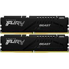 Kingston 64GB 6000MT/s DDR5 CL30 DIMM (Kit of 2) FURY Beast Black XMP