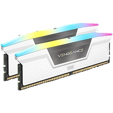 CORSAIR VENGEANCE RGB DDR5 32GB (2 x 16GB) DDR5 6400 CL36-48-48-104 1.35V XMP & EXPO - White