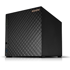 Asustor AS1204T, 4 bay NAS, Realtek RTD1619B, Quad Core, 1.7 GHz, 1GB DDR4 (not expandable), 2.5GbE x1, 3 x USB 3.2 Gen 1, WOW (Wake on WAN), System Sleep Mode, Black