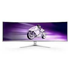 Philips Evnia 49M2C8900, 48.8" Curved 1800R QD-OLED, 5120x1440@240Hz, 0.03 GtG, Brightness 1000, 1000000:1, DCR 80M:1, Adaptive Sync, FlickerFree, Low Blue Mode, 7.5Wx4+DTS, Tilt, Height Adjust, Swivel, 2xHDMI, DP, USB hub