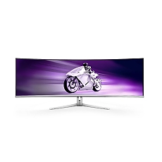 Philips 49M2C8900L, 48.9" QD-OLED Curved 1800R, 5120x1440@144Hz, 0.03 GtG, 1000cd m/2, 1.000.000:1, Mega Infinity DCR, Adaptive Sync, FlickerFree, Blue Light Soft., 7.5Wx4+DTS, Tilt, Height Adjust, Swivel, 2xHDMI, DP, USB hub