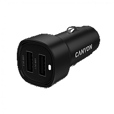 CANYON car charger OnDrive 24  24W 2xUSB-A Black