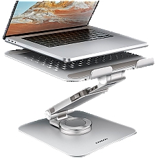 AXAGON STND-LR ALU HQ ROTATING massive stand for 10"-16" laptops, many adjustable angles