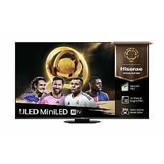 Hisense 65" U8Q, 4K Ultra HD 3840x2160, Mini Led Pro, FALD, Quantum Dot, 165Hz, IPS, HDR 10+, HLG, Dolby Vision IQ, Dolby Atmos, Smart TV,Light Sensor,WiFi 5GHz, WiFi Direct, BT, Anyview Cast, 3xHDMI, 2xUSB, LAN, CI+, DVB-T2/C/S2, Black