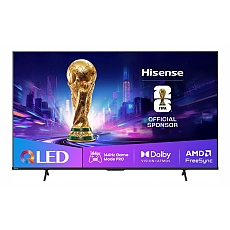 Hisense 65" E7Q Pro, 4K Ultra HD 3840x2160, QLED, Quantum Dot, 144Hz, HDR 10+ adaptive, HLG, Dolby Vision, DTS Virtual X, Smart TV, WiFi 5GHz, WiFi Direct, BT, Anyview Cast, 4xHDMI, 2xUSB, LAN, CI+, DVB-T2/C/S2, Black
