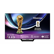 Hisense 85"U7Q Pro, 4K Ultra HD 3840x2160, ULED, FALD, Quantum Dot, 165Hz, IPS, HDR 10+, HLG, Dolby Vision IQ, Dolby Atmos, Smart TV, WiFi 5GHz, WiFi Direct, BT, Anyview Cast,light sensor,Solar Powered Remote, 4xHDMI, 2xUSB, LAN, CI+, DVB-T2/C/S2, Black