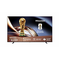 Hisense 100" U8Q, 4K Ultra HD 3840x2160, Mini Led Pro, FALD, Quantum Dot, 165Hz, IPS, HDR 10+, HLG, Dolby Vision IQ, Dolby Atmos, Smart TV,Light Sensor,WiFi 5GHz, WiFi Direct, BT, Anyview Cast, 3xHDMI, 2xUSB, LAN, CI+, DVB-T2/C/S2, Black