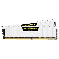 CORSAIR DDR4, 3200MHz 16GB 2x8GB Dimm, 16-20-20-38, XMP 2.0, Vengeance LPX White Heatspreader, Black PCB, 1.35V