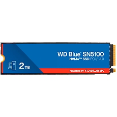 SSD POWERED BY SANDISK WD Blue SN5100 2TB M.2 2280 PCIe Gen4 x4 NVMe QLC 3D, Read/Write: 7100/6700 MBps, IOPS 1000K/1300K, TBW: 900