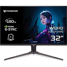 Acer Predator XB323QUPbmiiprx, 31.5'' QHD (2560x1440) IPS, ZeroFrame, 180Hz, 0.5ms (GTG Min.), HDR10, FreeSync, 250nits, 2xHDMI, Speakers, DP, Audio Out, VisionCare, Energy Class E, Black, 2Y