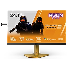 AOC CS24A, 24.1" TN eSports WLED, 1920x1080@610Hz (OC, Native 600Hz), 0.5ms GtG, 0.3ms MPRT, 500cd m/2, 1000:1, DCR 80M:1, Adaptive Sync, FlickerFree, Low Blue Light, Tilt, Height Adjust, Pivot, Swivel, 2xHDMI, DP, USB hub