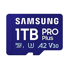 Samsung 1TB micro SD Card PRO Plus with Adapter, UHS-I, Read 180MB/s - Write 130MB/s