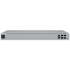 UBIQUITI UniFi Gateway Enterprise, 2x 25G SFP28,2x 10G SFP+ and 2x 2.5 GbE RJ45 ports (two interfaces remappable to WAN), 2 included hot-swap PSUs for power redundancy, 12.5 Gbps routing with IDS/IPS, Shadow Mode High Availability, 1.3" touchscreen