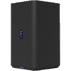 Ubiquiti UniFi UNAS-2-W-EU Network Attached Storage with (2) 3.5inch HDD bays, 2.5 GbE networking, USB-C connectivity, and an included PoE++ adapter, all in a compact footprint, black